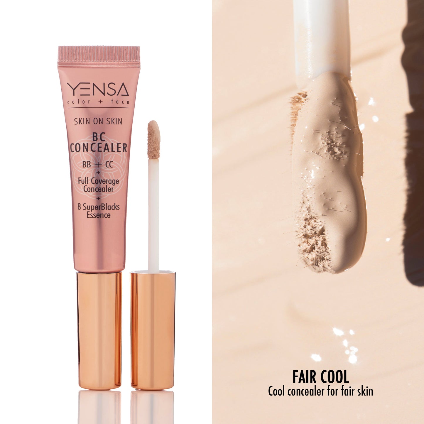 Skin On Skin BB + CC Full Coverage Hyaluronic Serum Concealer