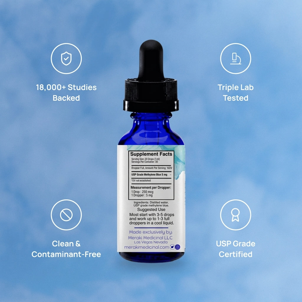 Meraki Blu USP Grade Methylene Blue 150mg